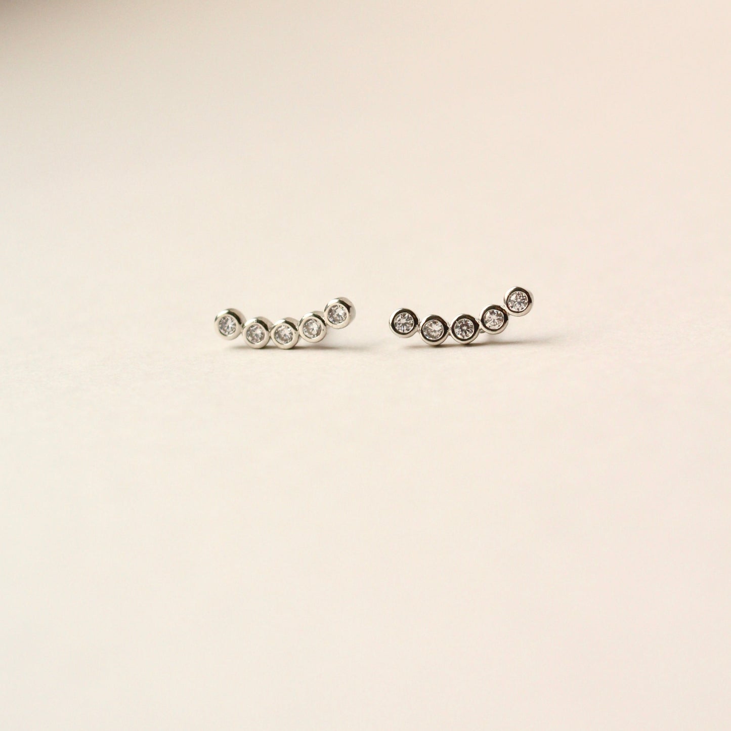 Studded Zirconia Ear Cuffs