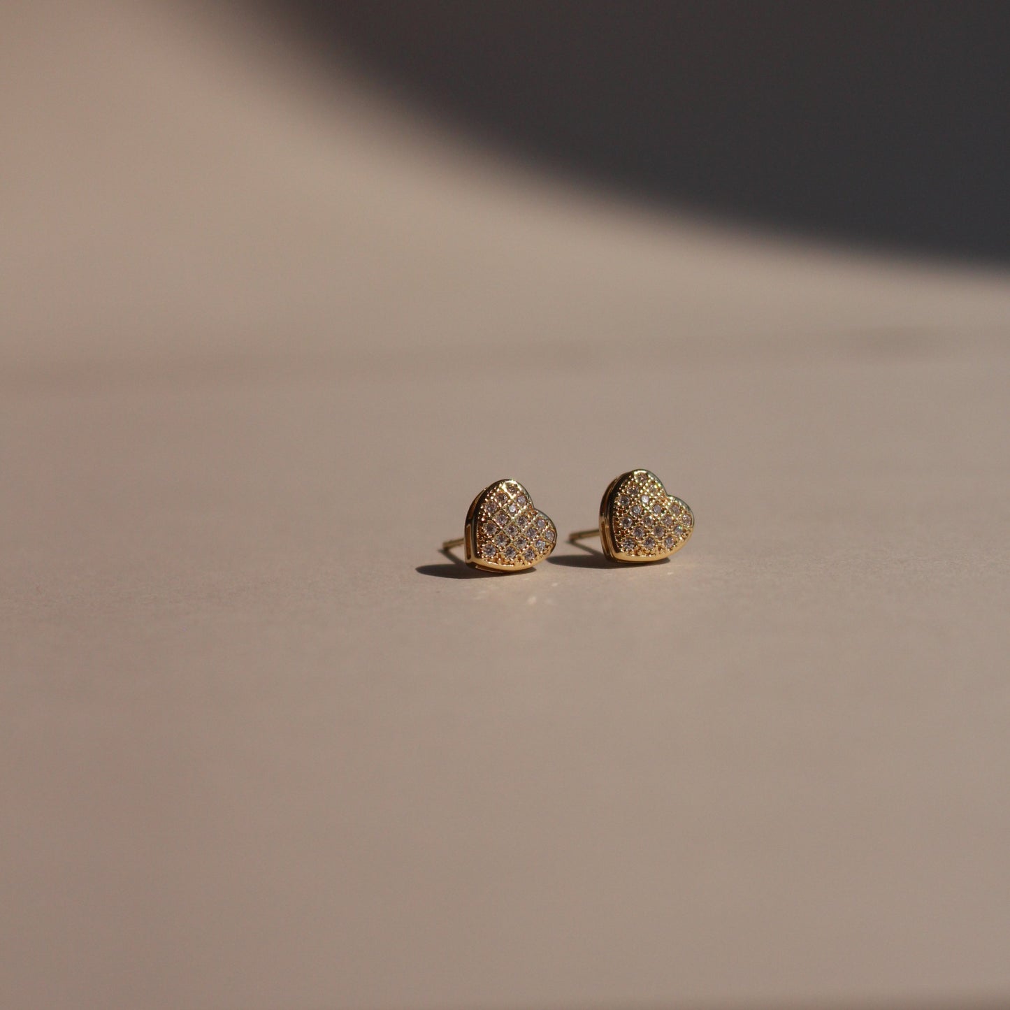 Studded Heart Earrings