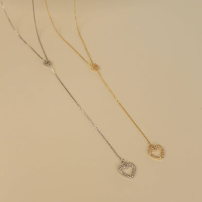 Adjustable Hearts Necklace