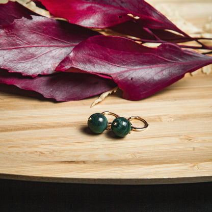 Malachite Earrings