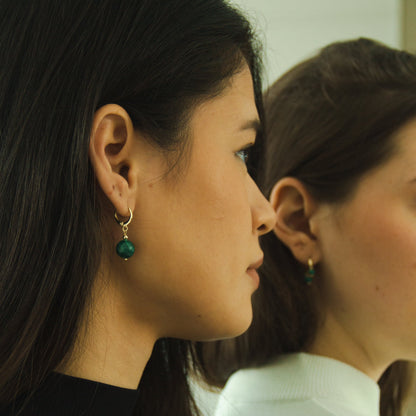 Malachite Earrings