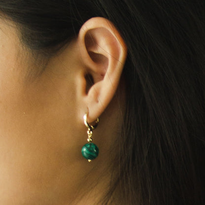 Malachite Earrings